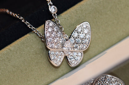 [Peak]BUTTERFLY DIAMOND CHARM NECKLACE