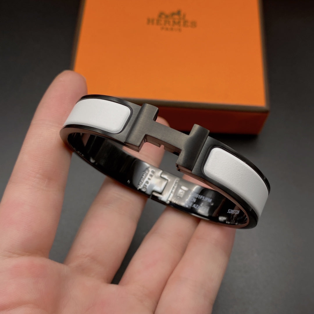 [Peak]H BRACELET 12MM BLACK WHITE CERAMIC