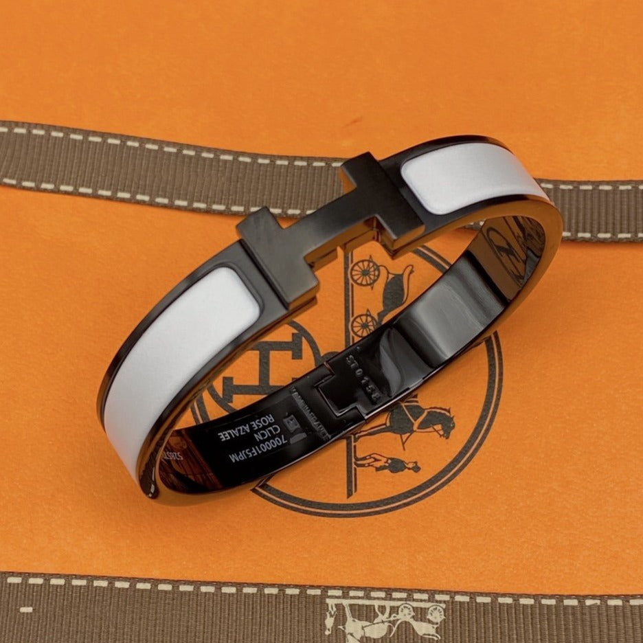 [Peak]H BRACELET 12MM BLACK WHITE CERAMIC