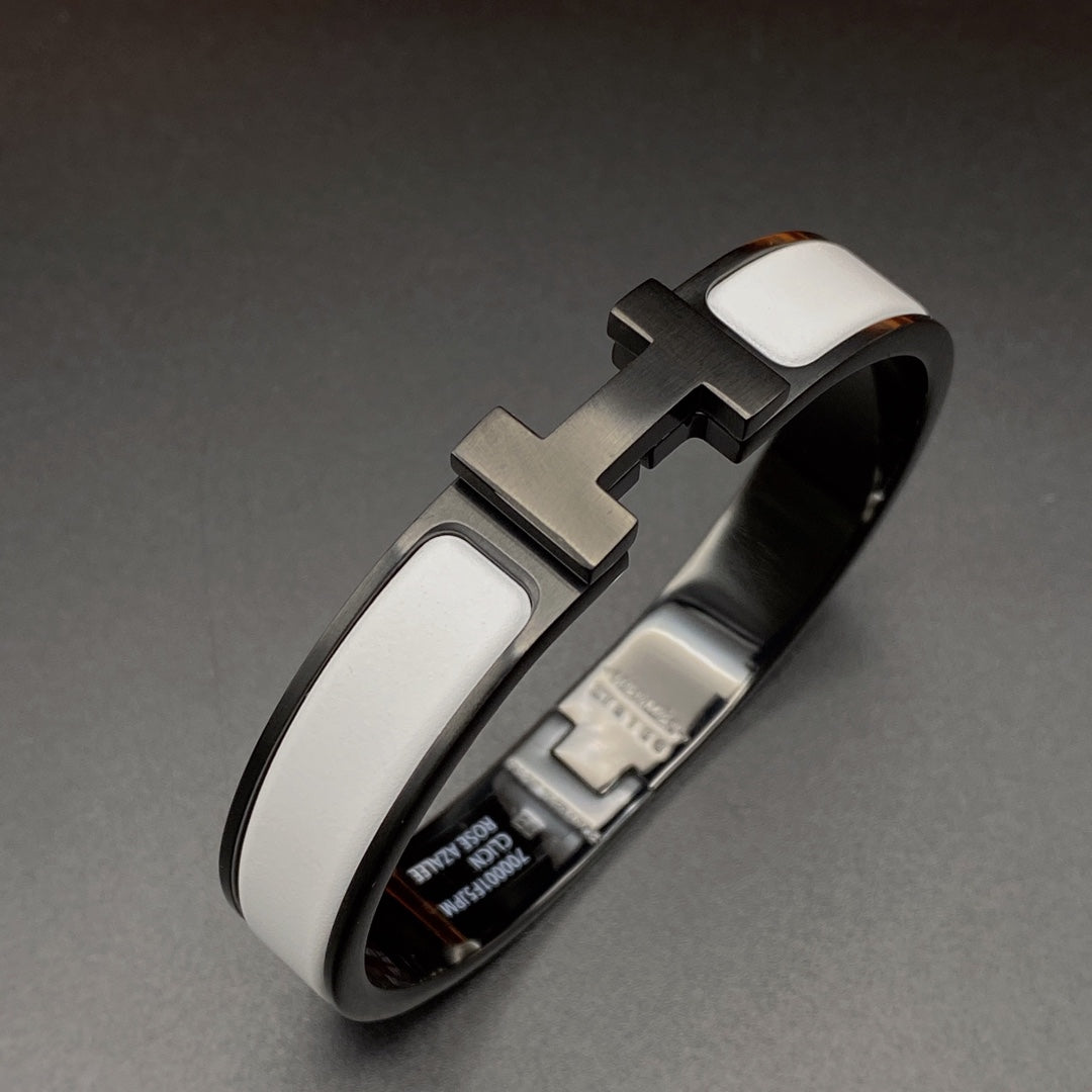 [Peak]H BRACELET 12MM BLACK WHITE CERAMIC