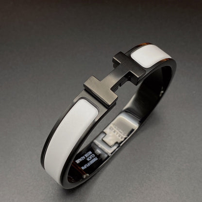 [Peak]H BRACELET 12MM BLACK WHITE CERAMIC