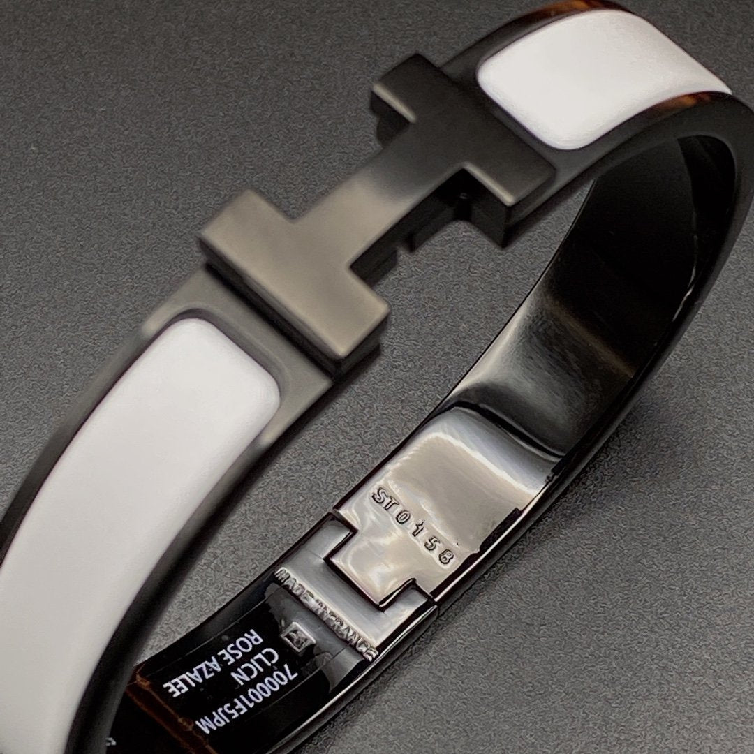 [Peak]H BRACELET 12MM BLACK WHITE CERAMIC