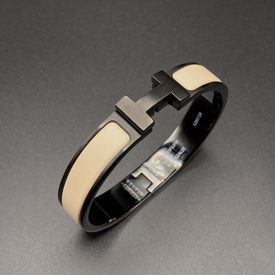 [Peak]H BRACELET 12MM BLACK BEIGE CERAMIC
