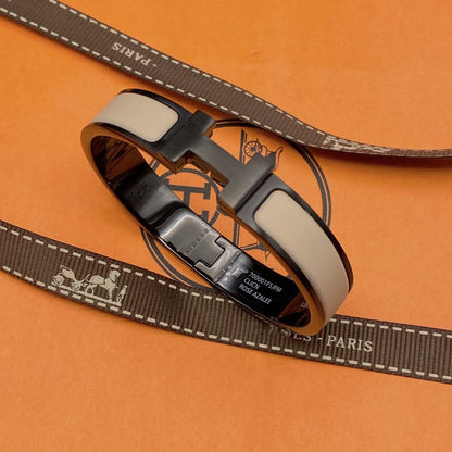 [Peak]H BRACELET 12MM BLACK BEIGE CERAMIC
