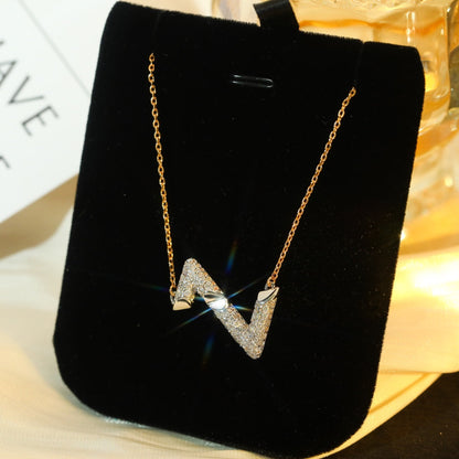 [Peak]VOLT SILVER DIAMOND PEDANT NECKLACE