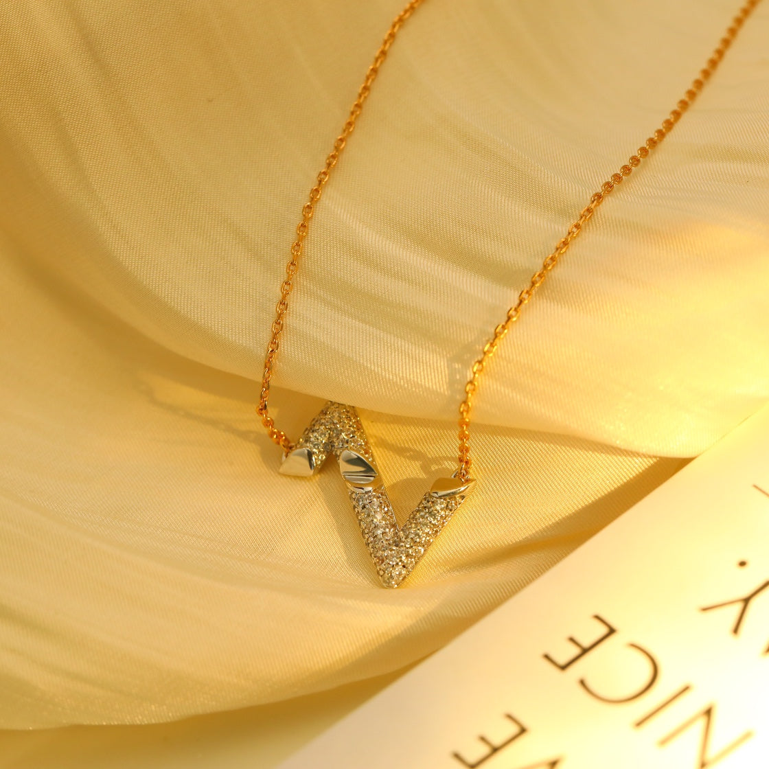 [Peak]VOLT SILVER DIAMOND PEDANT NECKLACE