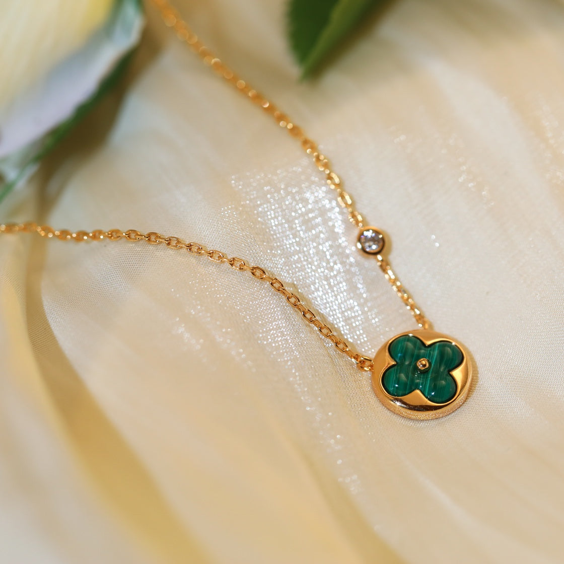 [Peak]SUN PEDANT ROSE GOLD 1 DIAMOND NECKLACE