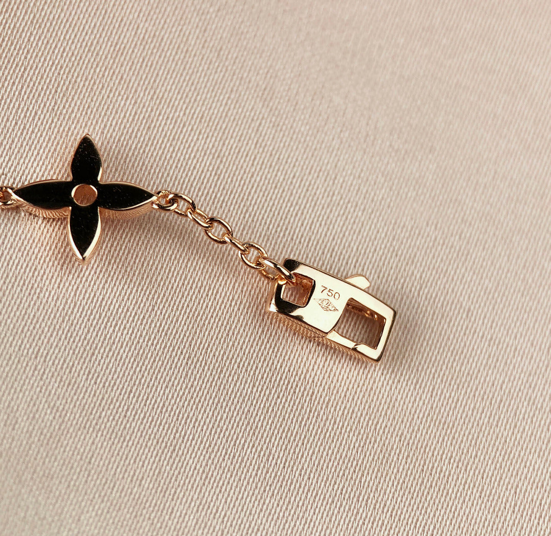[Peak]STAR AND SUN 7 MOTIFS GOLD BRACELET