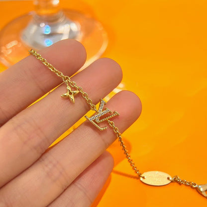 [Peak]LOGO STAR MOTIF GOLD BRACELET