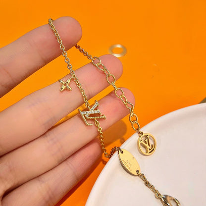 [Peak]LOGO STAR MOTIF GOLD BRACELET