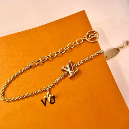 [Peak]LOGO STAR MOTIF GOLD BRACELET