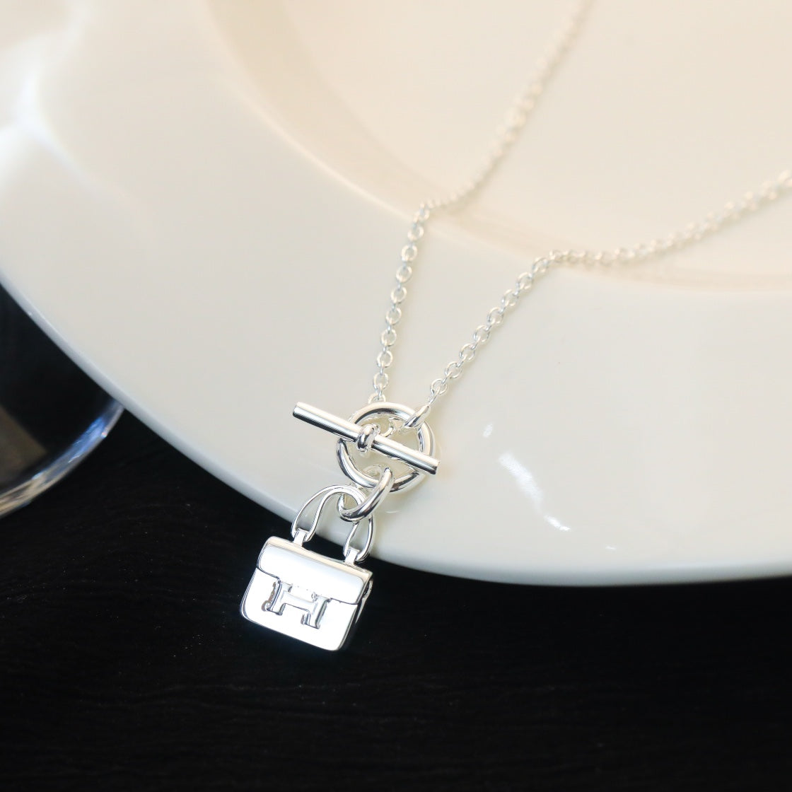 [Peak]POP H PEDANT SILVER NECKLACE