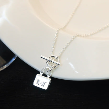 [Peak]POP H PEDANT SILVER NECKLACE