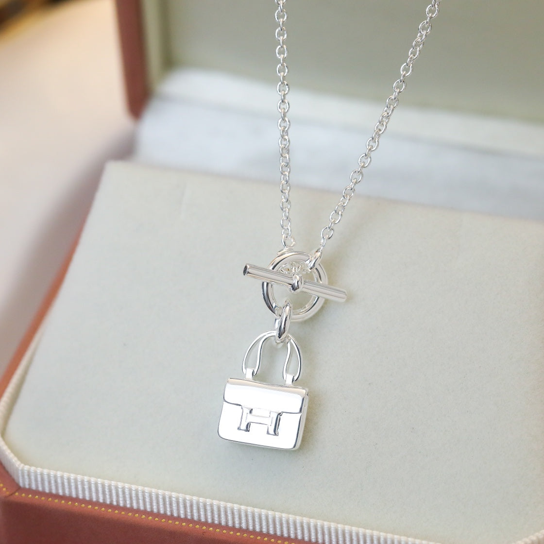 [Peak]POP H PEDANT SILVER NECKLACE