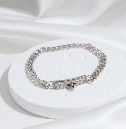 [Peak]KELLY CHAIN SILVER DIAMOND BRACELET