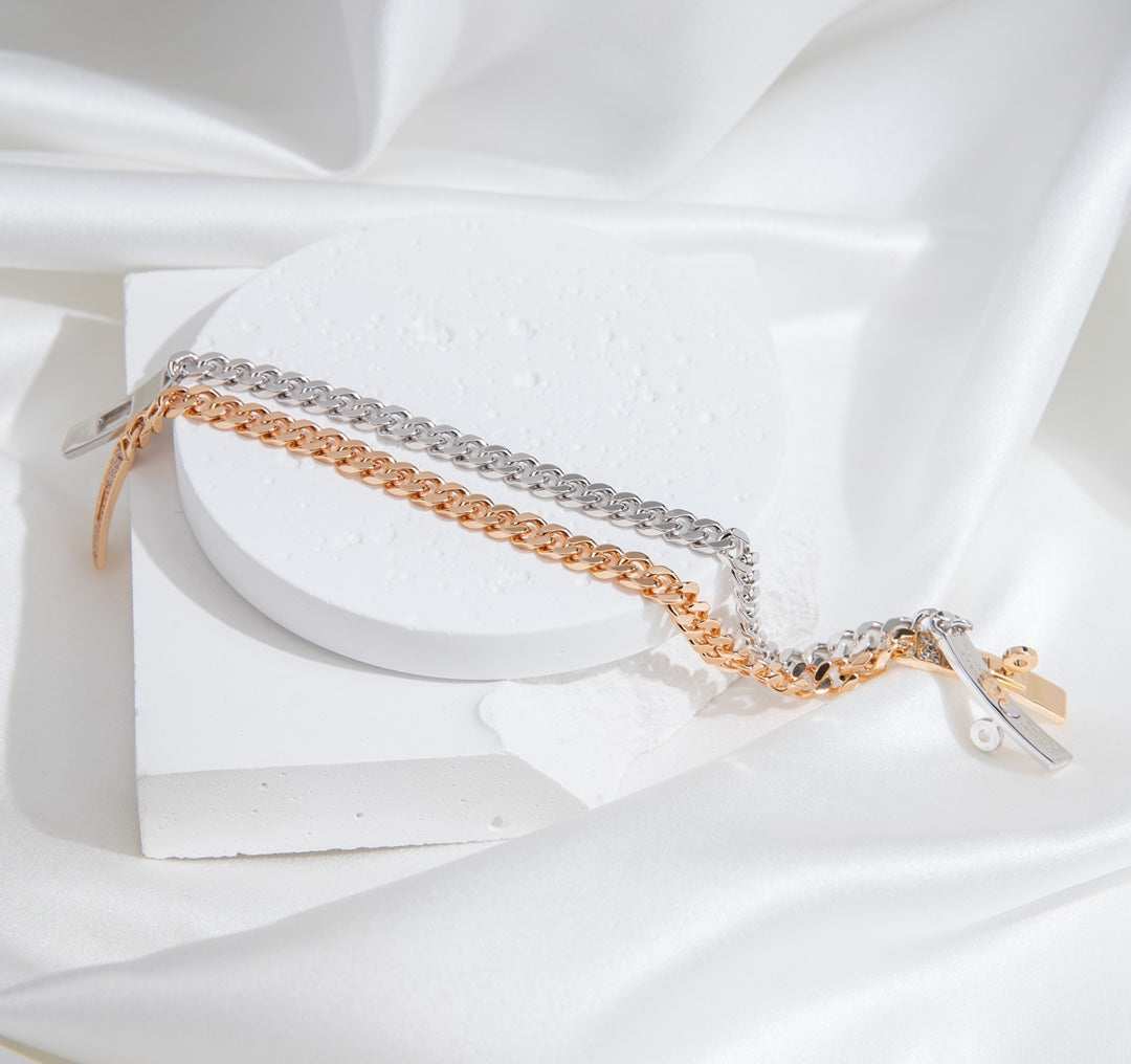 [Peak]KELLY CHAIN SILVER DIAMOND BRACELET