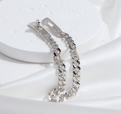 [Peak]KELLY CHAIN SILVER DIAMOND BRACELET