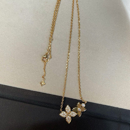 [Peak]STAR BLOSSOM NECKLACE ROSE GOLD DIAMONDS
