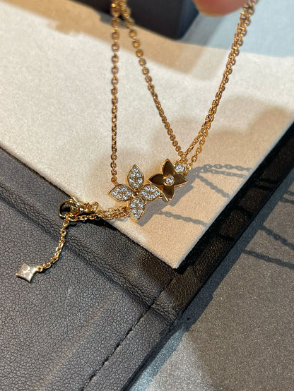 [Peak]STAR BLOSSOM NECKLACE ROSE GOLD DIAMONDS