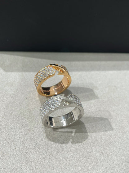 [Peak]LIENS EVIDENCE  DIAMOND PAVED RING
