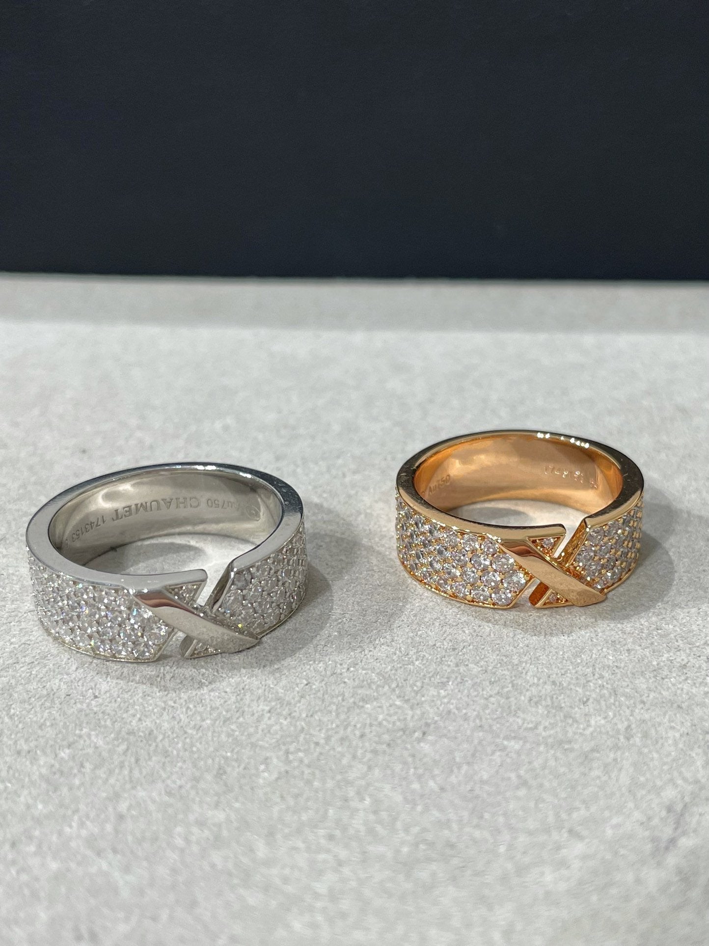 [Peak]LIENS EVIDENCE  DIAMOND PAVED RING
