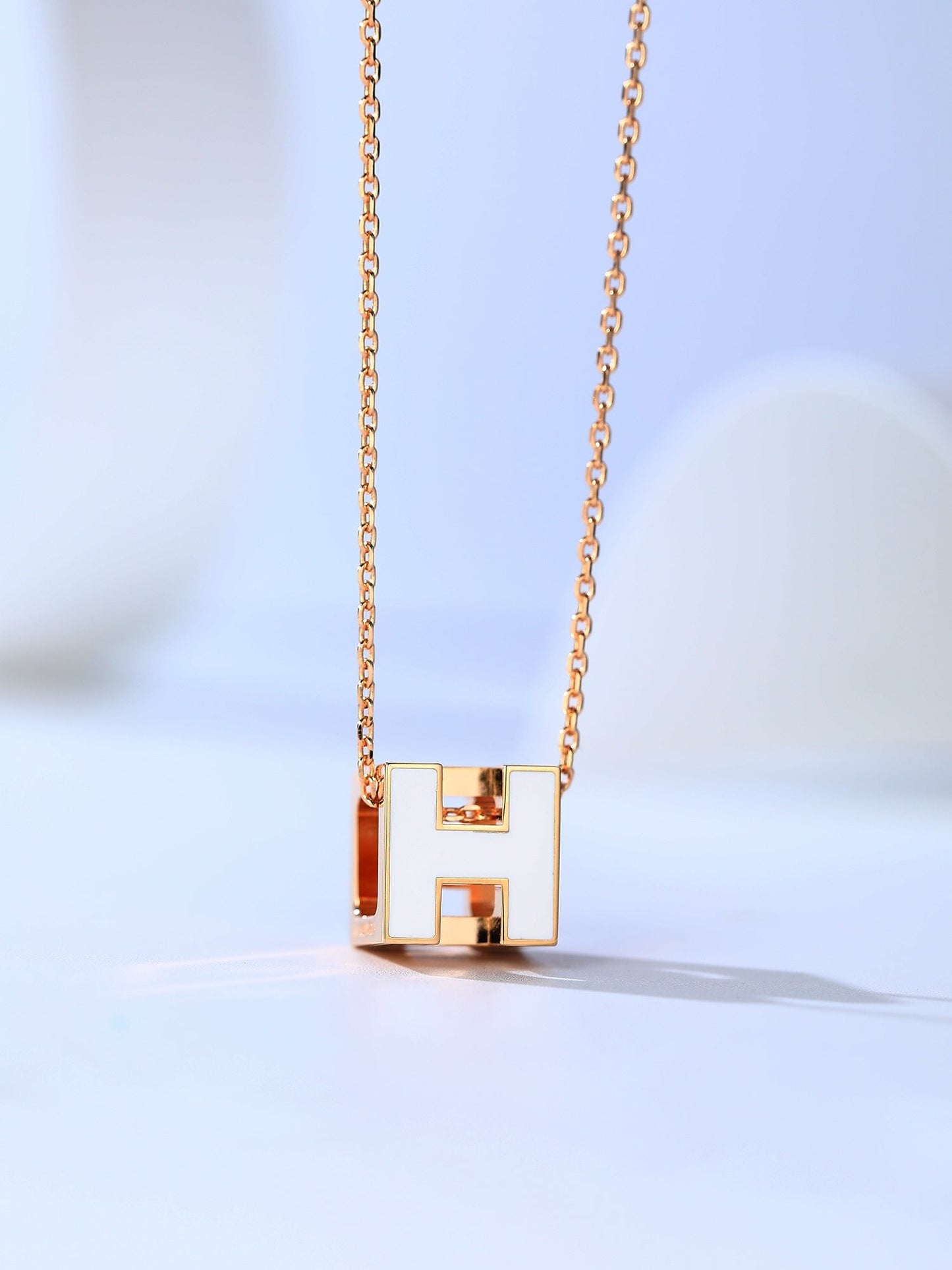 [Peak]H CAGE ROSE GOLD NECKLACE