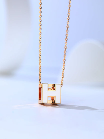 [Peak]H CAGE ROSE GOLD NECKLACE