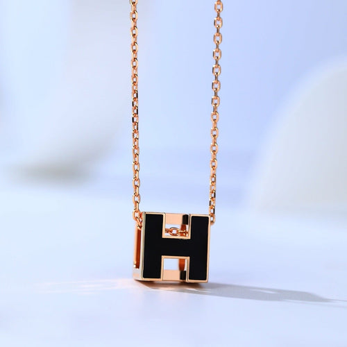 [Peak]H CAGE ROSE GOLD NECKLACE
