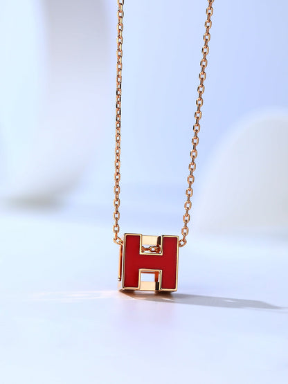 [Peak]H CAGE ROSE GOLD NECKLACE