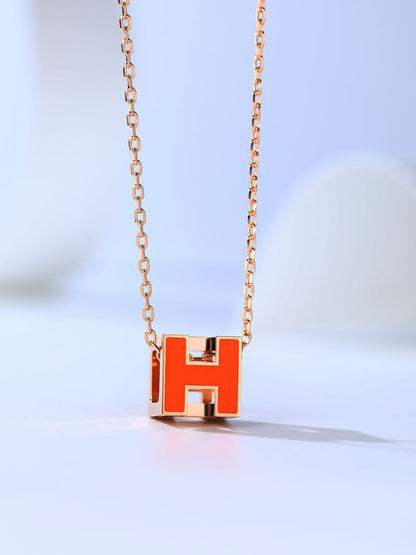 [Peak]H CAGE ROSE GOLD NECKLACE