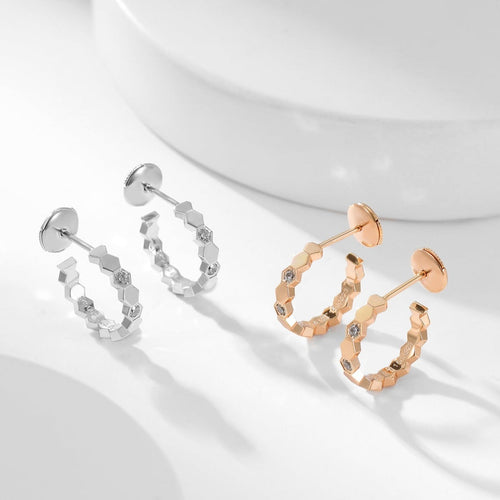 [Peak]BEE LOVE DIAMOND HOOP EARRINGS