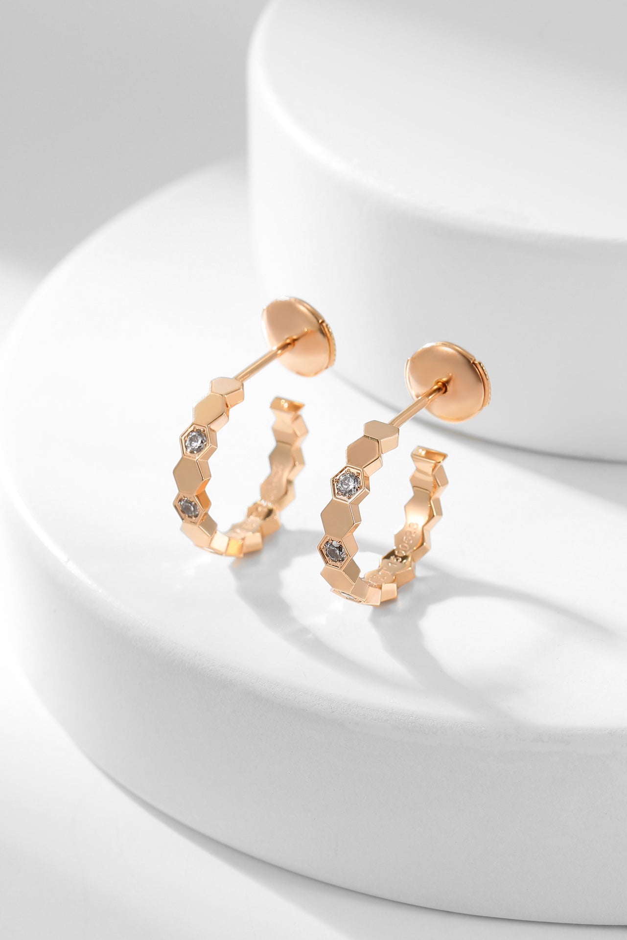 [Peak]BEE LOVE DIAMOND HOOP EARRINGS