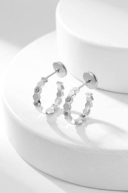 [Peak]BEE LOVE DIAMOND HOOP EARRINGS