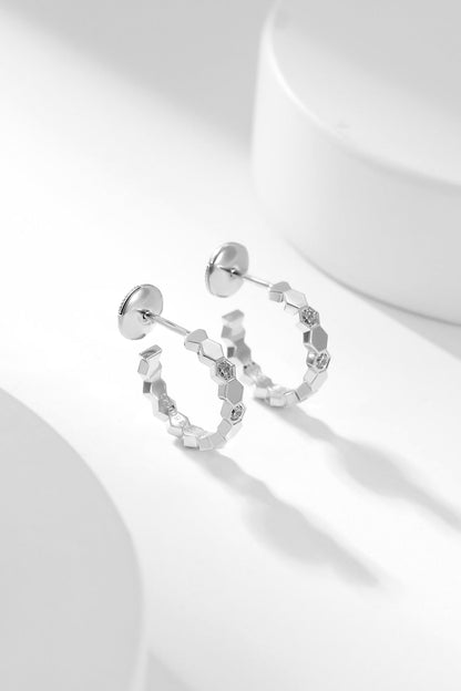 [Peak]BEE LOVE DIAMOND HOOP EARRINGS