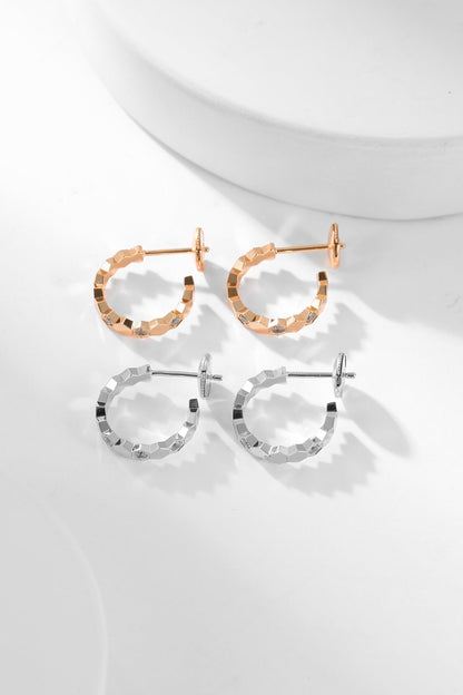 [Peak]BEE LOVE DIAMOND HOOP EARRINGS