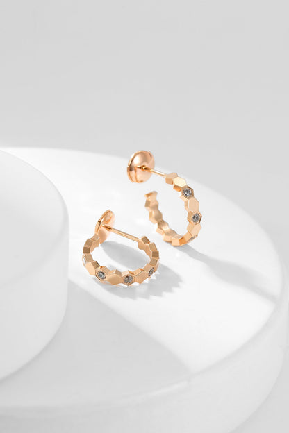 [Peak]BEE LOVE DIAMOND HOOP EARRINGS
