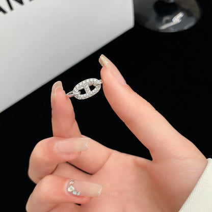 [Peak]RONDE SMALL SILVER DIAMOND RING