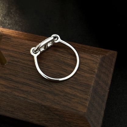 [Peak]RONDE SMALL SILVER DIAMOND RING