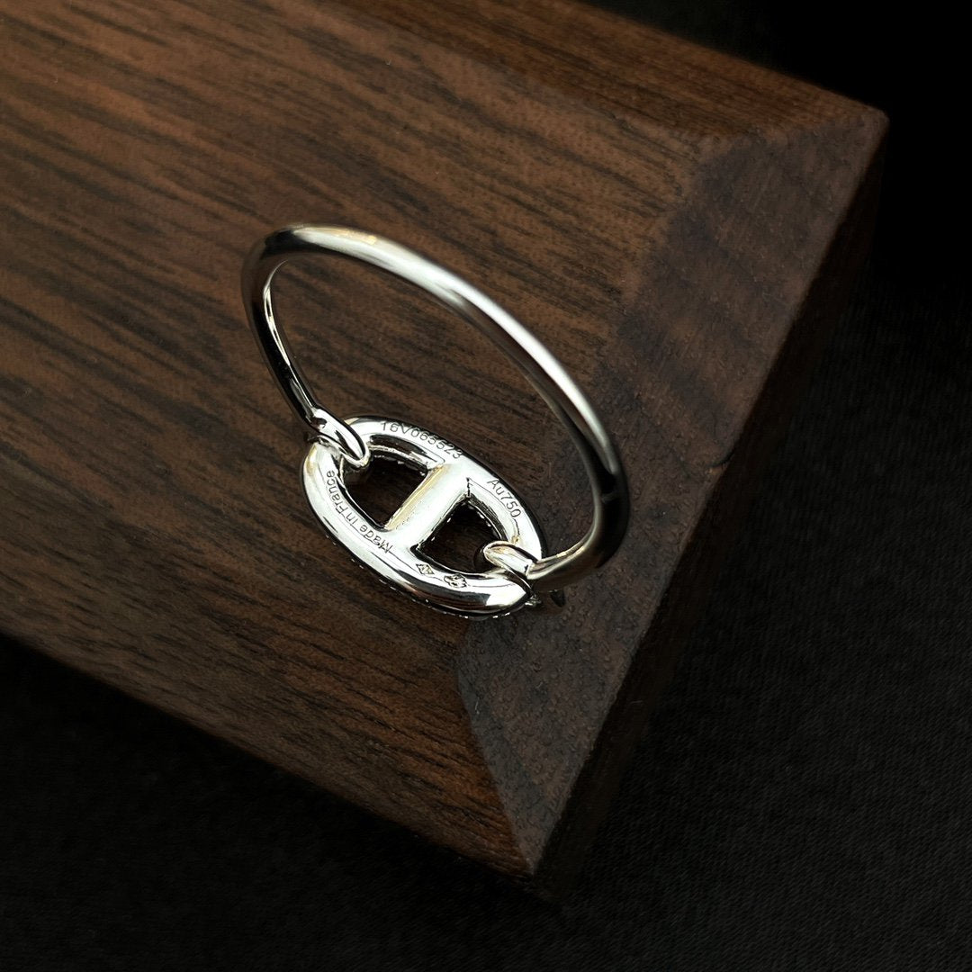 [Peak]RONDE SMALL SILVER DIAMOND RING