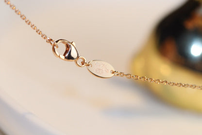 [Peak]JEUX MALACHITE 1 DIAMOND ROSE GOLD NECKLACE
