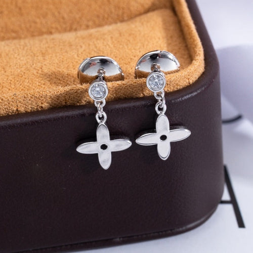 [Peak]VIDYLLE SILVER DIAMOND MINI DROP EARRINGS