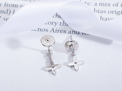 [Peak]VIDYLLE SILVER DIAMOND MINI DROP EARRINGS