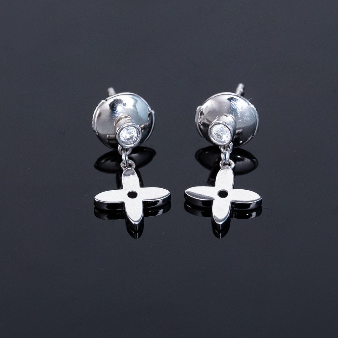 [Peak]VIDYLLE SILVER DIAMOND MINI DROP EARRINGS