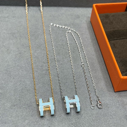 [Peak]POP H SKY BLUE NECKLACE