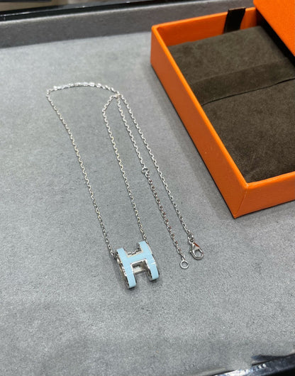 [Peak]POP H SKY BLUE NECKLACE
