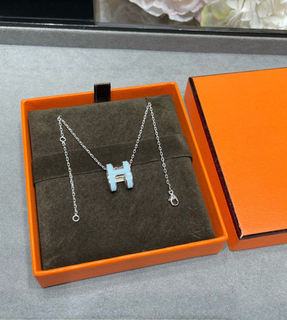 [Peak]POP H SKY BLUE NECKLACE