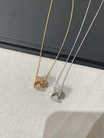 [Peak]LIENS EVIDENCE DIAMOND PAVED NECKLACE