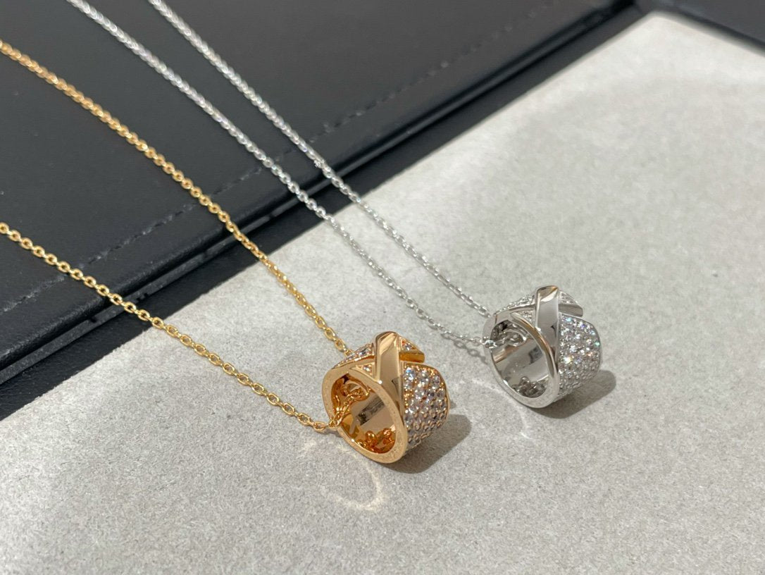 [Peak]LIENS EVIDENCE DIAMOND PAVED NECKLACE