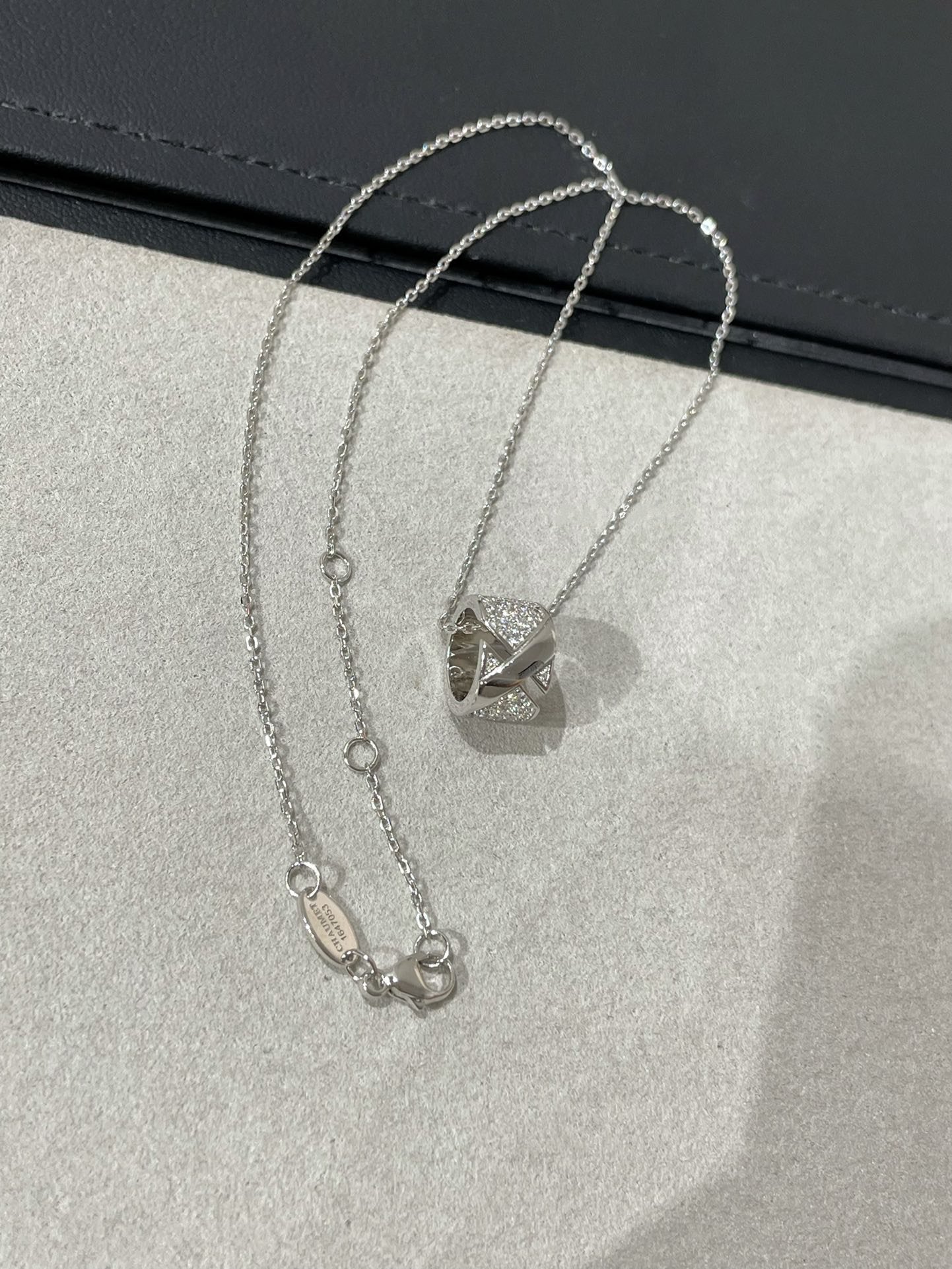 [Peak]LIENS EVIDENCE DIAMOND PAVED NECKLACE
