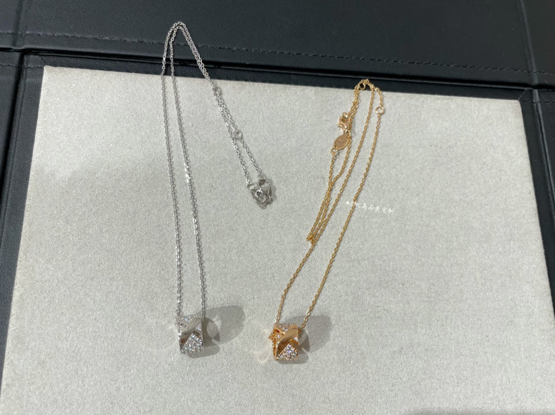 [Peak]LIENS EVIDENCE DIAMOND PAVED NECKLACE